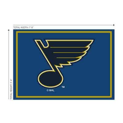 St. Louis Blues 6x8 Spirit Rug