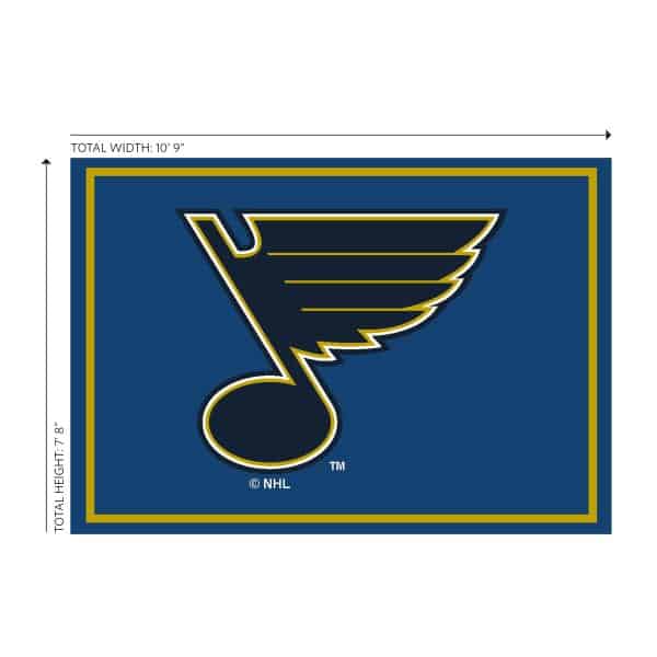 St. Louis Blues 8x11 Spirit Rug 1