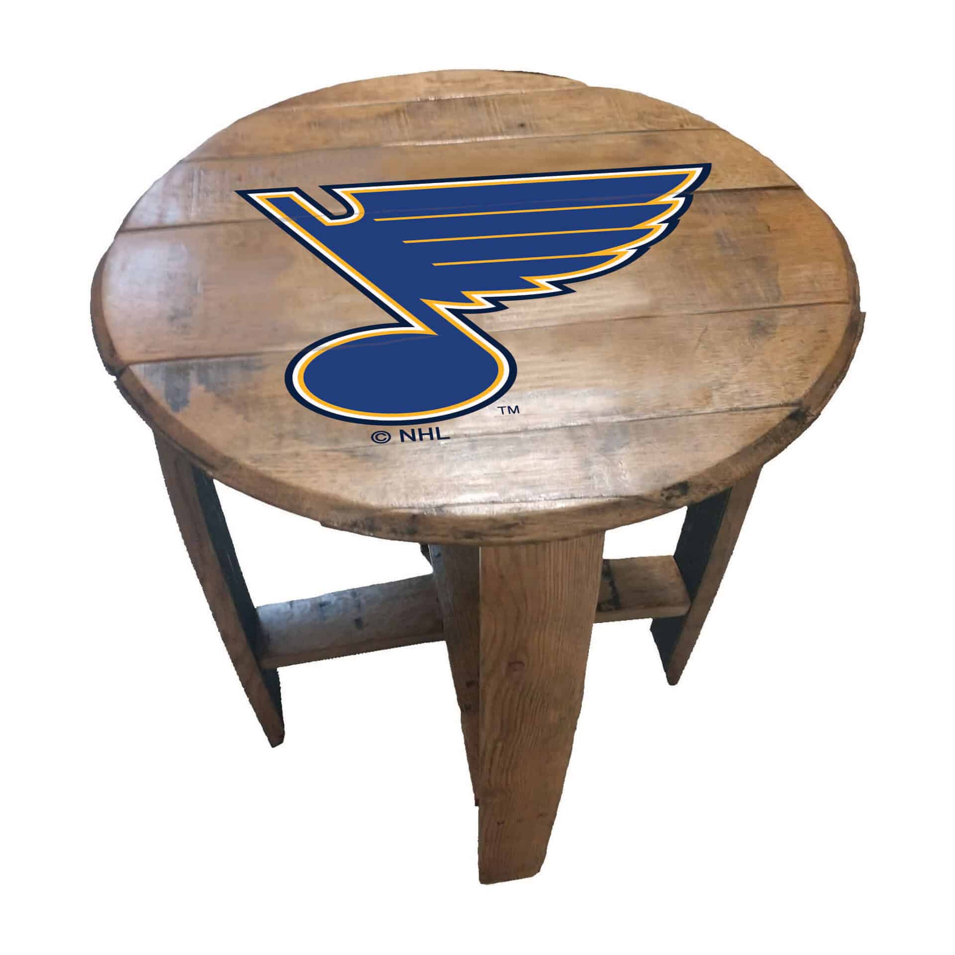 St. Louis Blues Oak Barrel Table 1 St. Louis Blues Oak Barrel Table