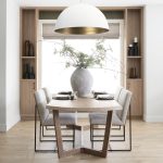 Stamford Beige Upholstered Seat w/ Wood Back, Black Metal Frame Dining Chair