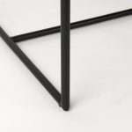 Stamford Beige Upholstered Seat w/ Wood Back, Black Metal Frame Dining Chair