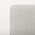 Stamford Beige Upholstered Seat w/ Wood Back, Black Metal Frame Dining Chair
