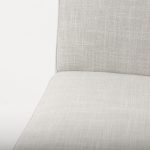Stamford Beige Upholstered Seat w/ Wood Back, Black Metal Frame Dining Chair