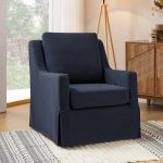 Stan Navy Linen Swivel Gliding Accent Chair 7 Stan Navy Linen Swivel Gliding Accent Chair