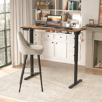 Electric Sit Stand Desk with Adjustable Heights and Memory Settings