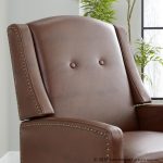 Stanley Brown Faux Leather Transitional Manual Recliner Black Wood 27 Stanley Brown Faux Leather Transitional Manual Recliner Black Wood