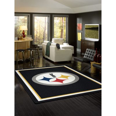 Steelers 8x11 Spirit Rug Officially Licensed NFL Area Rug