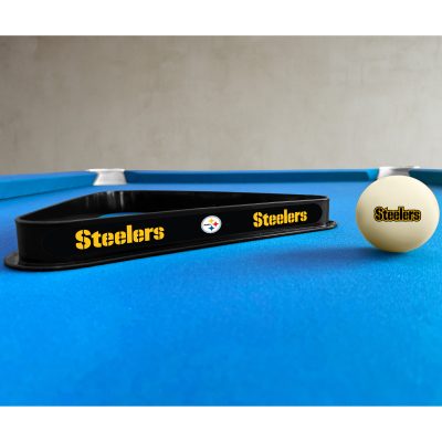 Steelers Billiards Triangle and Cue Ball Set