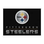 Steelers Chrome 8x11 Area Rug Officially Licensed NFL