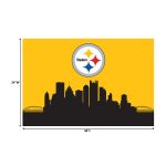 Steelers Cityscape 2x3 Washable Area Rug