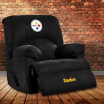 Steelers GM Black Microfiber Rocker Recliner Embroidered USA Made 7 Steelers GM Black Microfiber Rocker Recliner Embroidered USA Made