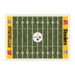 Steelers Homefield Football Field 4x6 Area Rug