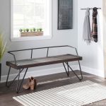 Stefani Industrial Walnut Wood and Antique Metal Bench 9 Stefani Industrial Walnut Wood and Antique Metal Bench