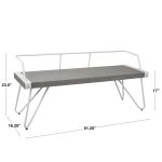 Stefani Industrial Walnut Wood and Antique Metal Bench 16 Stefani Industrial Walnut Wood and Antique Metal Bench