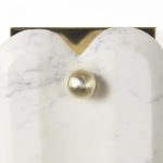 Stein 5L x 6W Gold W/ White Marble Shade Wall Sconce