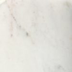 Stella 17L x 17W White Round Marble Top W/Gold Base Accent Table