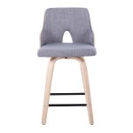 Stella 24 Contemporary Light Grey Swivel Counter Stool (Set of 2) 19 Stella 24 Contemporary Light Grey Swivel Counter Stool (Set of 2)