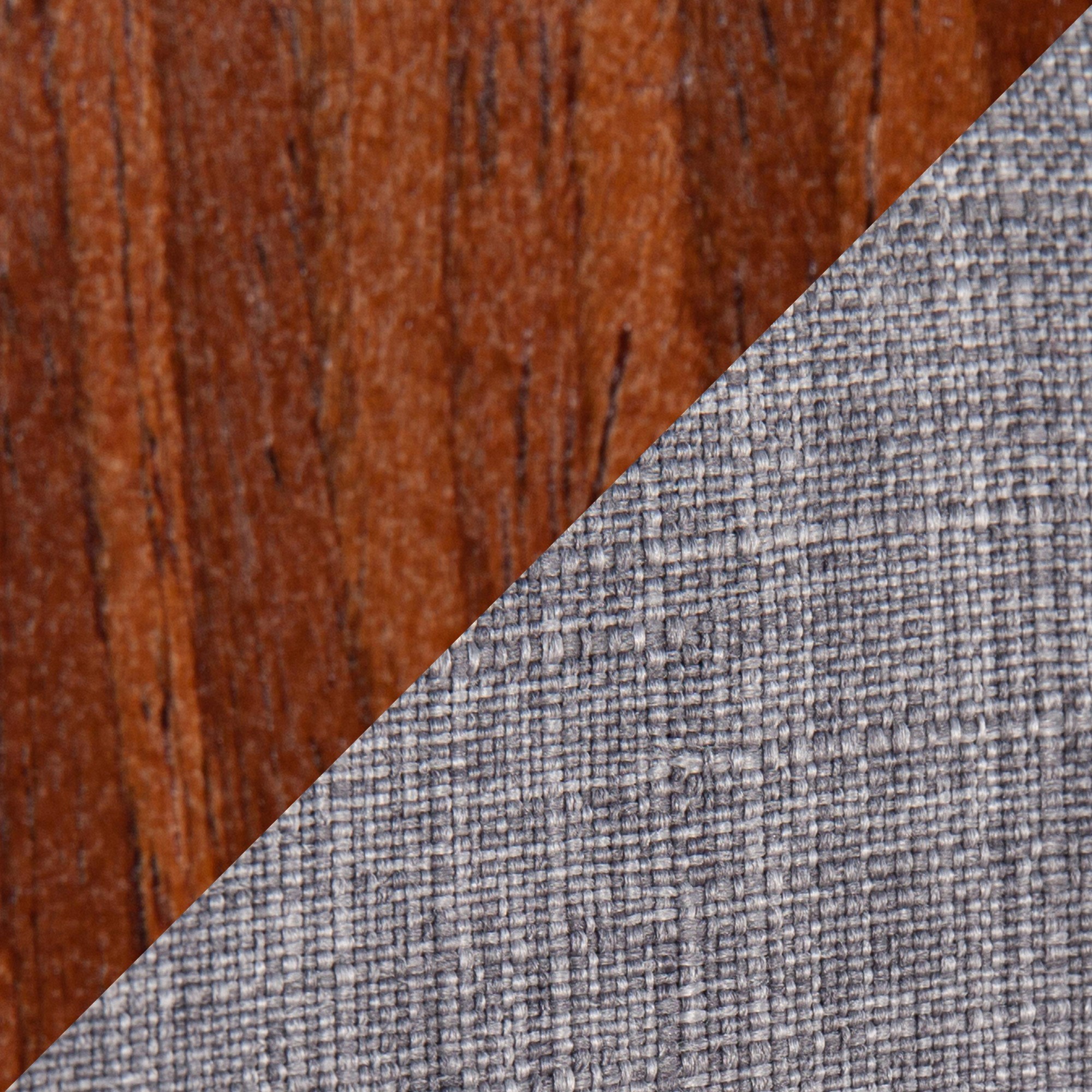 Stella 24 Mid-Century Modern Walnut/Grey Swivel Counter Stools (Set of 2) 11 Stella 24 Mid-Century Modern Walnut/Grey Swivel Counter Stools (Set of 2) - Image 11