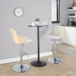 Stella Contemporary Cream Fabric Adjustable Swivel Barstools (Set of 2) 10 Stella Contemporary Cream Fabric Adjustable Swivel Barstools (Set of 2)