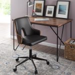 Stella Mid-Century Modern Walnut and Black Office Chair 11 Stella Mid-Century Modern Walnut and Black Office Chair
