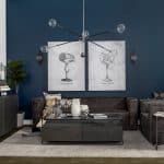 Stinson II 91" Black Leather Three Seater Sofa