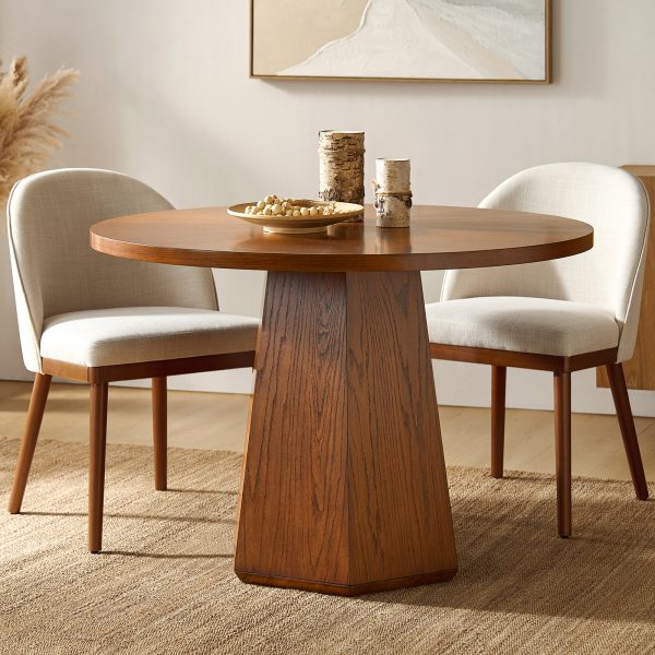 Stuart Acorn Round Mid Century Modern Dining Table 1