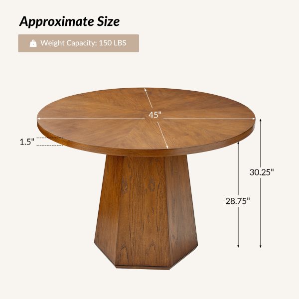 Stuart Acorn Round Mid Century Modern Dining Table 4