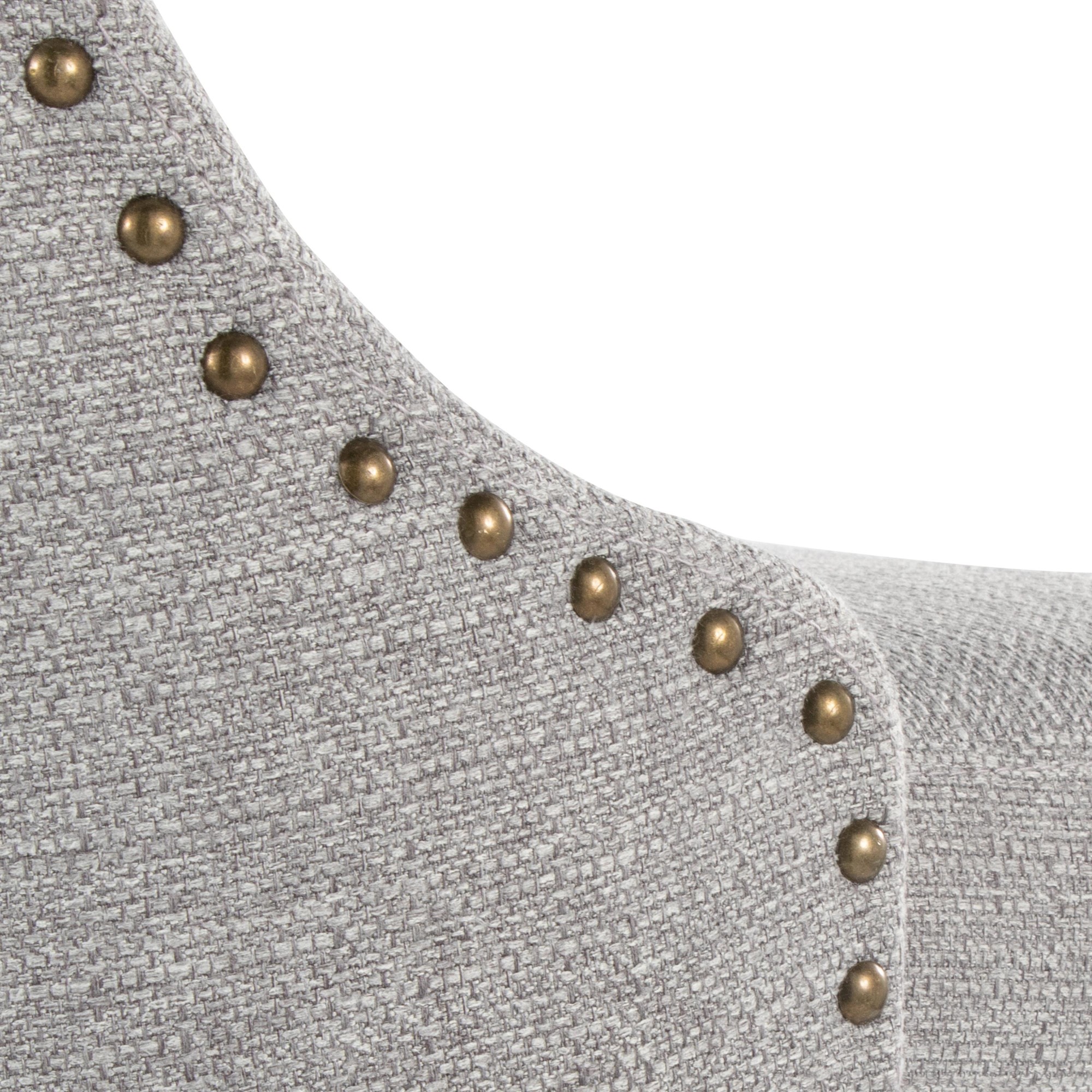 Studded Marcel 30 Light Grey Swivel Barstool Pair (Set of 2) 9 Studded Marcel 30 Light Grey Swivel Barstool Pair (Set of 2) - Image 9