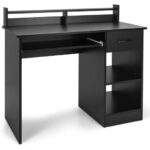Space-Saving Laptop Desk with Drawer and Adjustable Keyboard Tray 17 Space-Saving Laptop Desk with Drawer and Adjustable Keyboard Tray