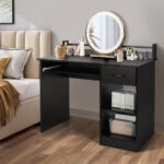 Space-Saving Laptop Desk with Drawer and Adjustable Keyboard Tray 16 Space-Saving Laptop Desk with Drawer and Adjustable Keyboard Tray