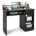Space-Saving Laptop Desk with Drawer and Adjustable Keyboard Tray 18 Space-Saving Laptop Desk with Drawer and Adjustable Keyboard Tray