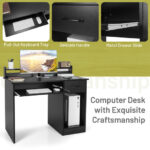 Space-Saving Laptop Desk with Drawer and Adjustable Keyboard Tray 21 Space-Saving Laptop Desk with Drawer and Adjustable Keyboard Tray