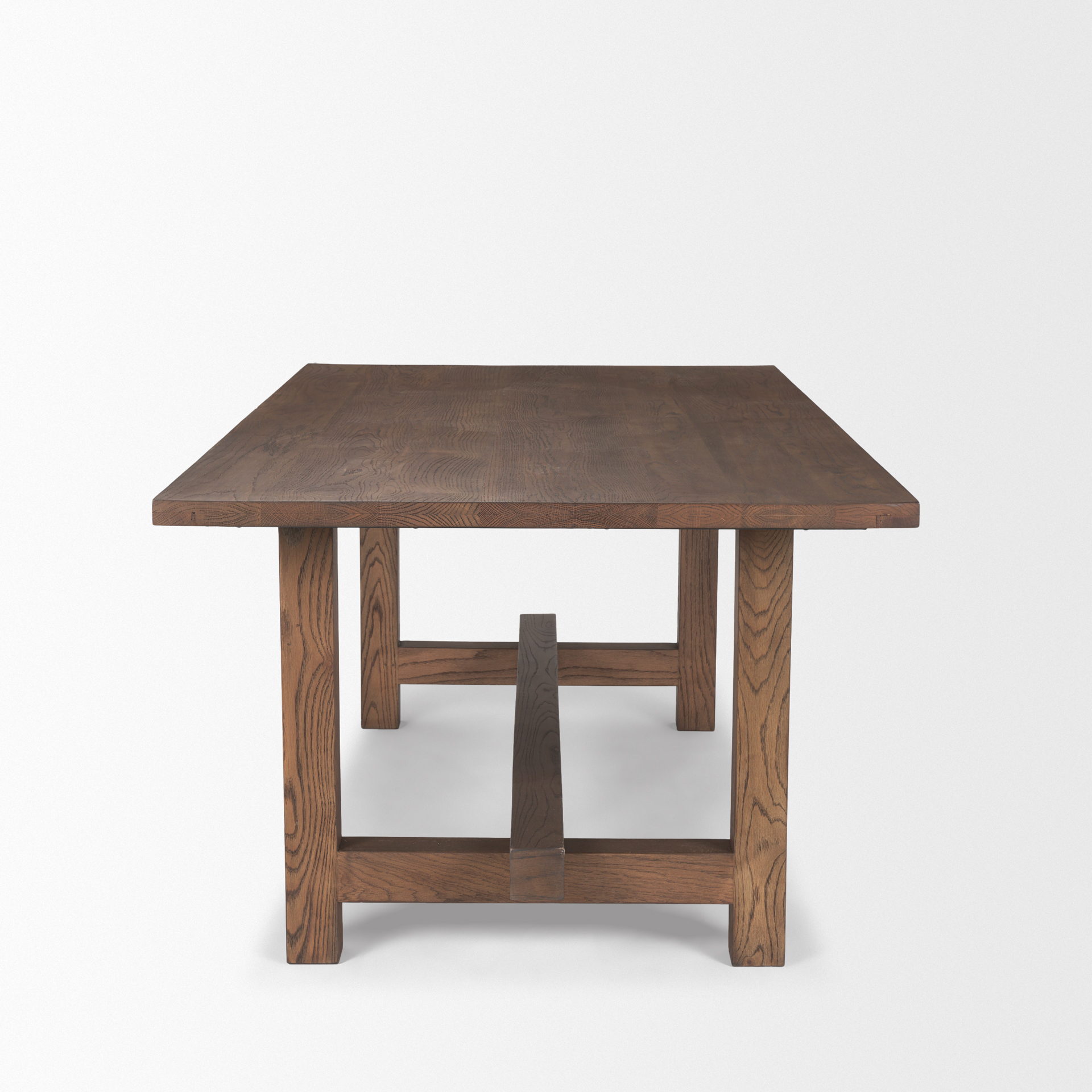 Suke 84" Medium Brown Rectangular Oak Dining Table 5 Suke 84" Medium Brown Rectangular Oak Dining Table - Image 5