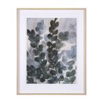 Summer Foliage I by Mercana Studio a Hand Embelished Textured Framed Art Print Matted under Glass