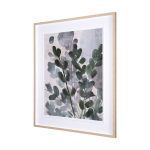 Summer Foliage II by Mercana Studio a Hand Embelished Textured Framed Art Print Matted under Glass