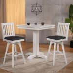 Summer Winds Mission Back 24-Inch Swivel Counter Stool