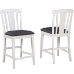 Summer Winds Stationary Fan Back 24-Inch Counter Stool (Pack of 2)