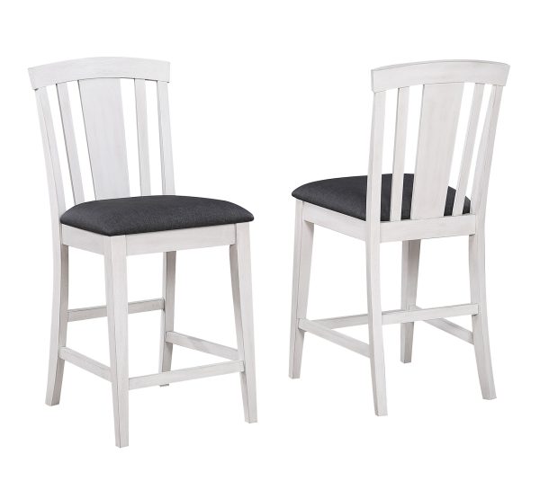 Summer Winds Stationary Fan Back 24 Inch Counter Stool Pack of 2 2