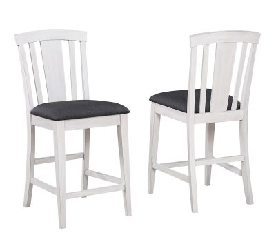 Summer Winds Stationary Fan Back 24-Inch Counter Stool (Pack of 2)