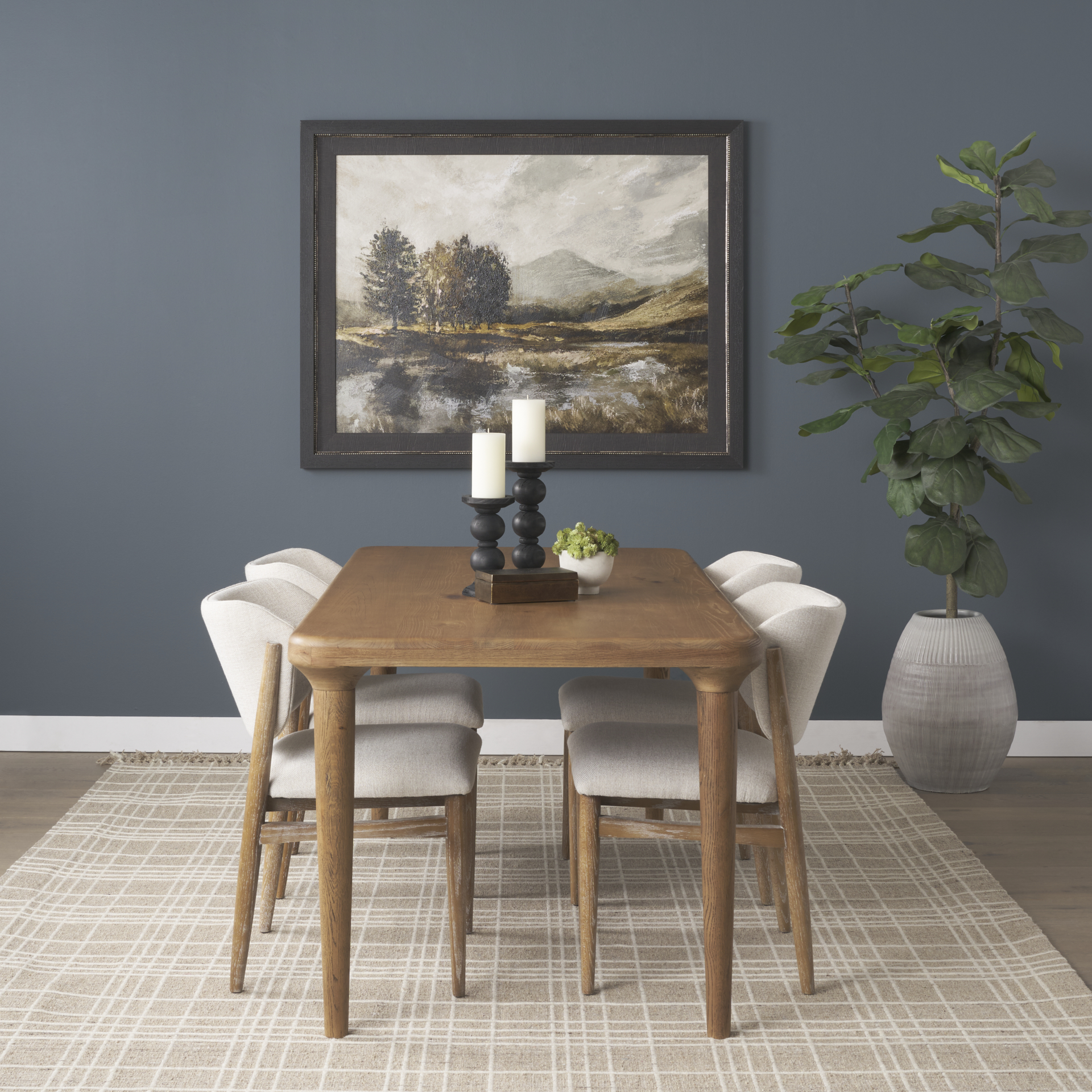 Suvan 72L Light Brown Rectangular Oak Wood Dining Table 2 Suvan 72L Light Brown Rectangular Oak Wood Dining Table - Image 2