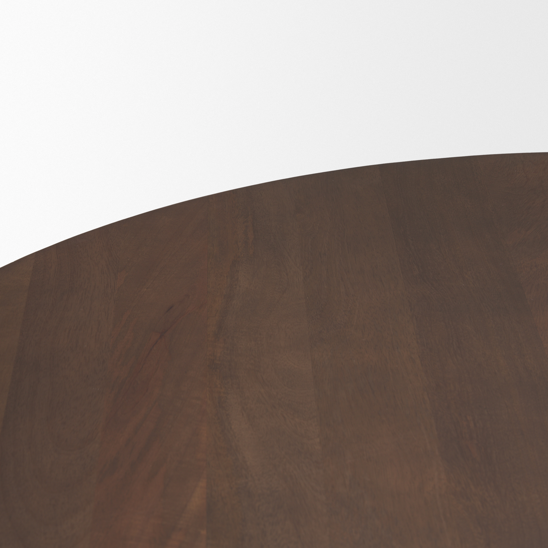 Swanson 60" Dark Brown Wood Round Pedestal Dining Table 7 Swanson 60" Dark Brown Wood Round Pedestal Dining Table - Image 7