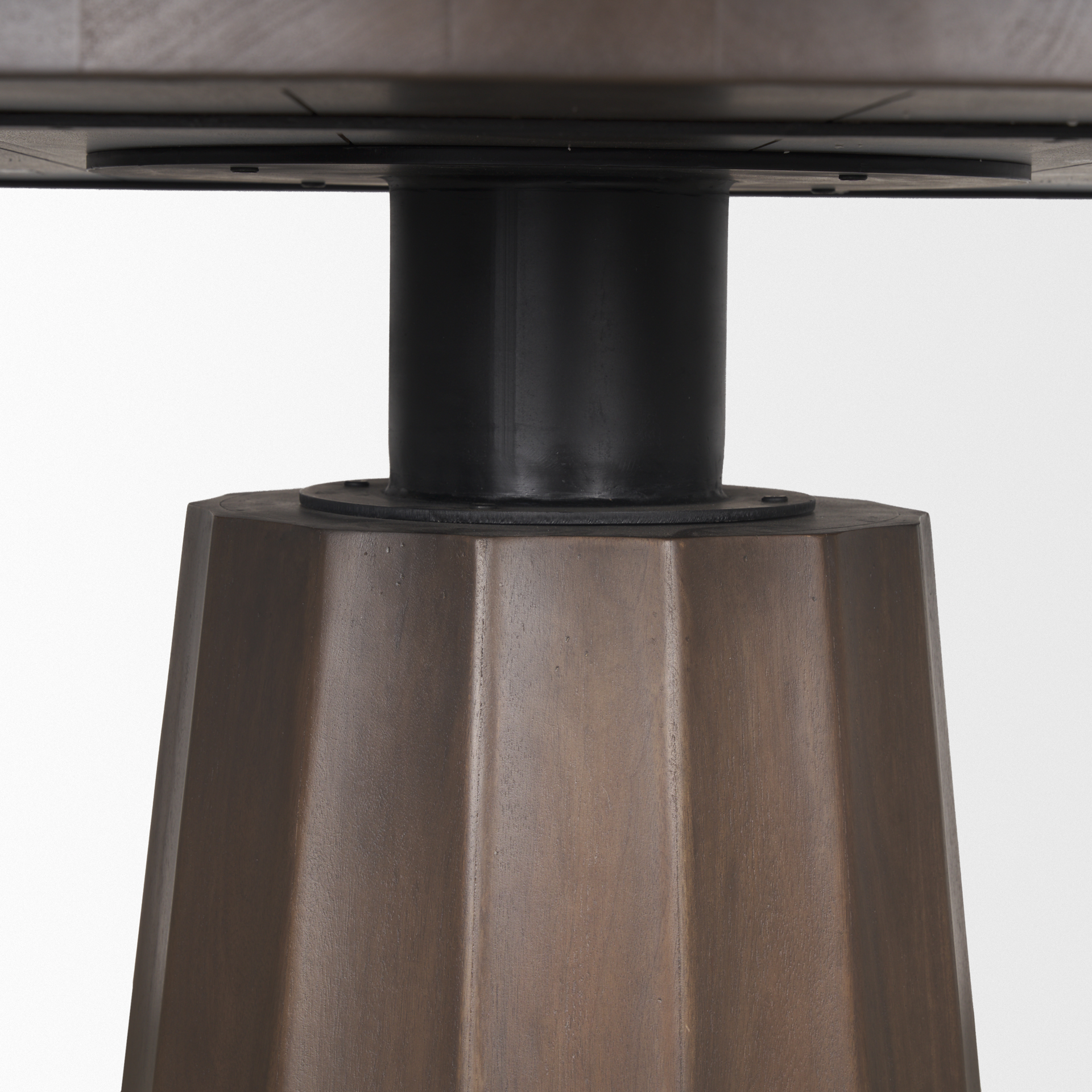 Swanson 60" Dark Brown Wood Round Pedestal Dining Table 10 Swanson 60" Dark Brown Wood Round Pedestal Dining Table - Image 10