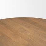 Swanson 60" Light Brown Wood Round Pedestal Dining Table
