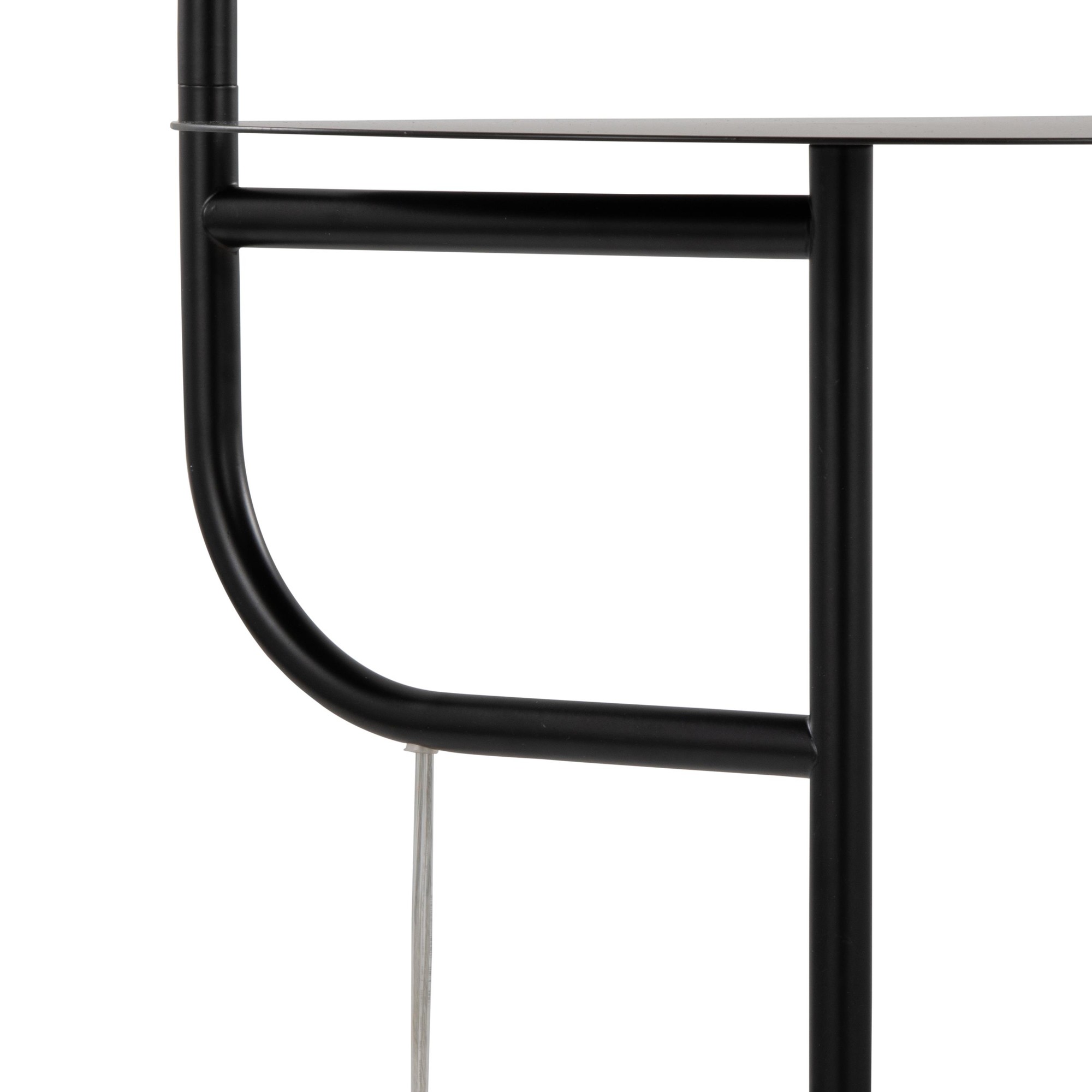 Symbol Contemporary Black Metal and Marble Floor Lamp 11 Symbol Contemporary Black Metal and Marble Floor Lamp - Image 11