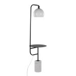 Symbol Contemporary Black Metal and Marble Floor Lamp 20 Symbol Contemporary Black Metal and Marble Floor Lamp