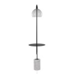 Symbol Contemporary Black Metal and Marble Floor Lamp 21 Symbol Contemporary Black Metal and Marble Floor Lamp