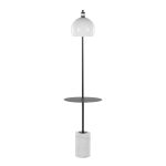Symbol Contemporary Black Metal and Marble Floor Lamp 22 Symbol Contemporary Black Metal and Marble Floor Lamp