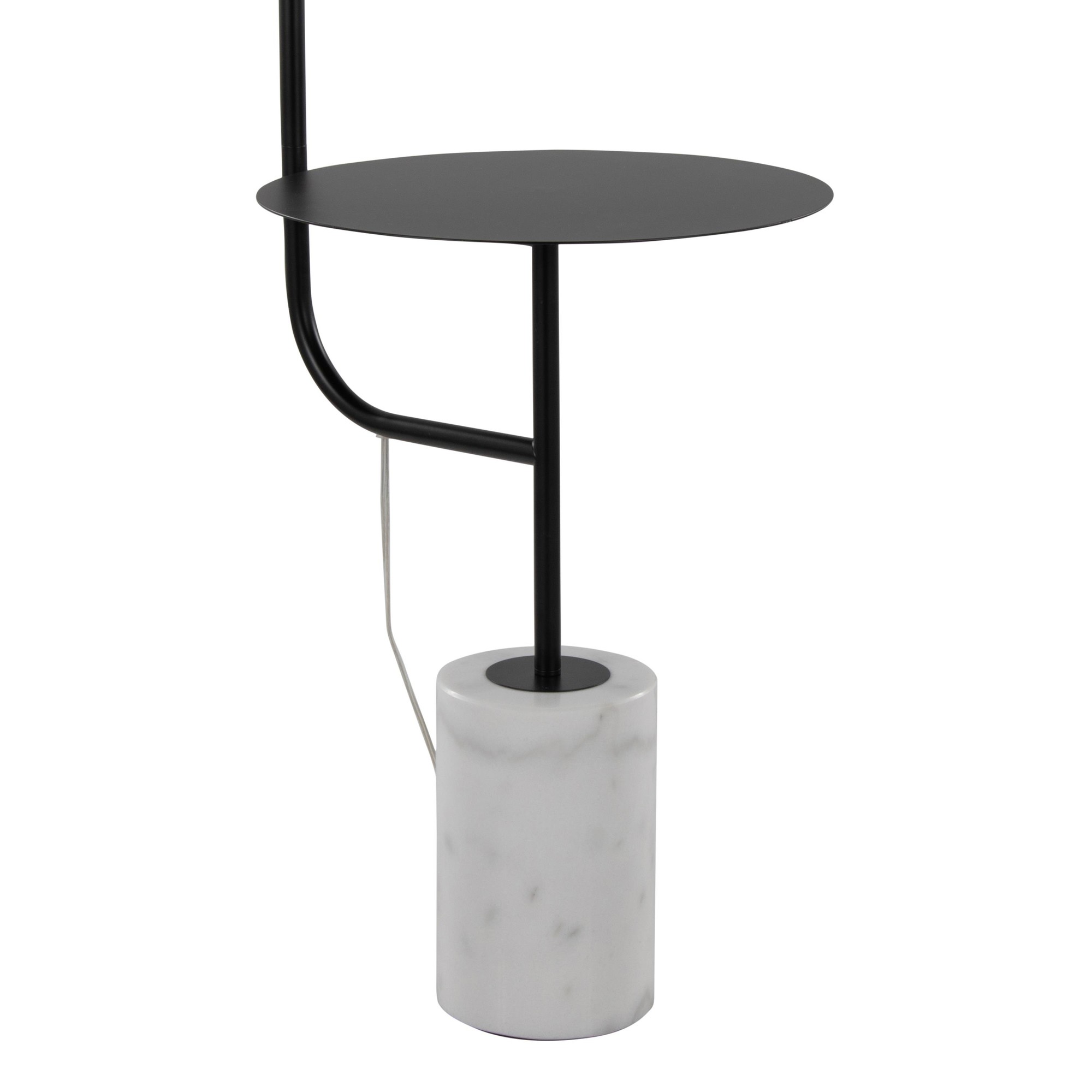 Symbol Contemporary Black Metal and Marble Floor Lamp 10 Symbol Contemporary Black Metal and Marble Floor Lamp - Image 10