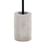 Symbol Contemporary Concrete and Black Steel Side Table 24 Symbol Contemporary Concrete and Black Steel Side Table
