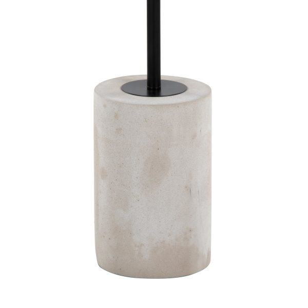 Symbol Contemporary Concrete and Black Steel Side Table 10